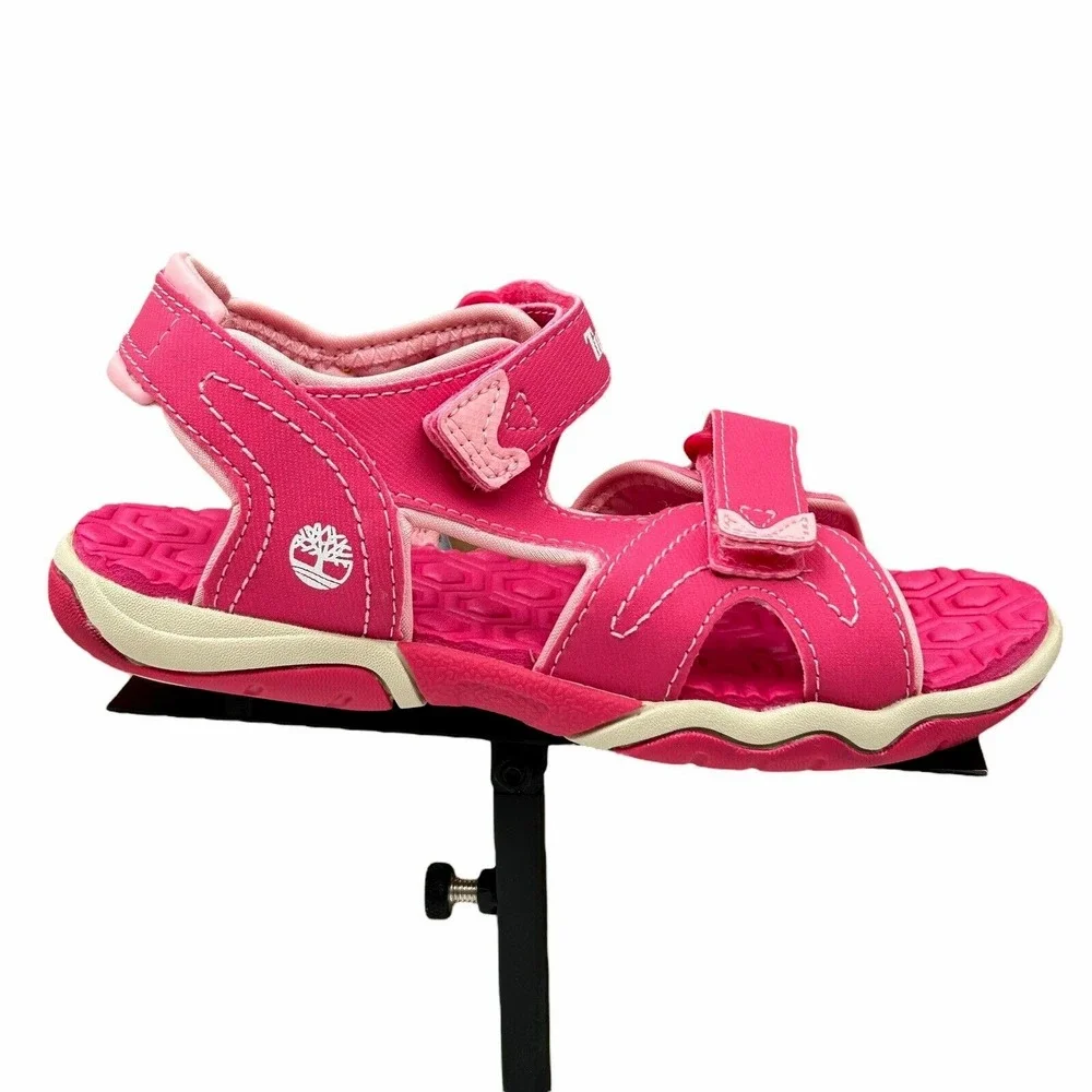 Timberland Girls Outdoor Sporty Sandals Size 12‎ Pink Open Toe Adjustable Straps